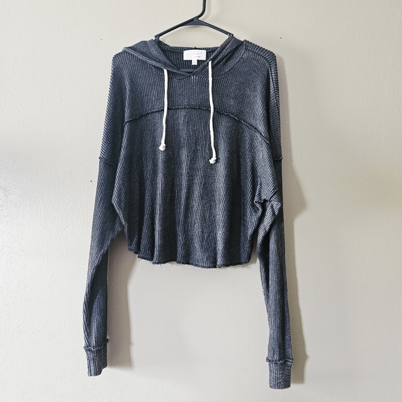 Sugarfox Cropped Hoodie - Picture 1 of 3